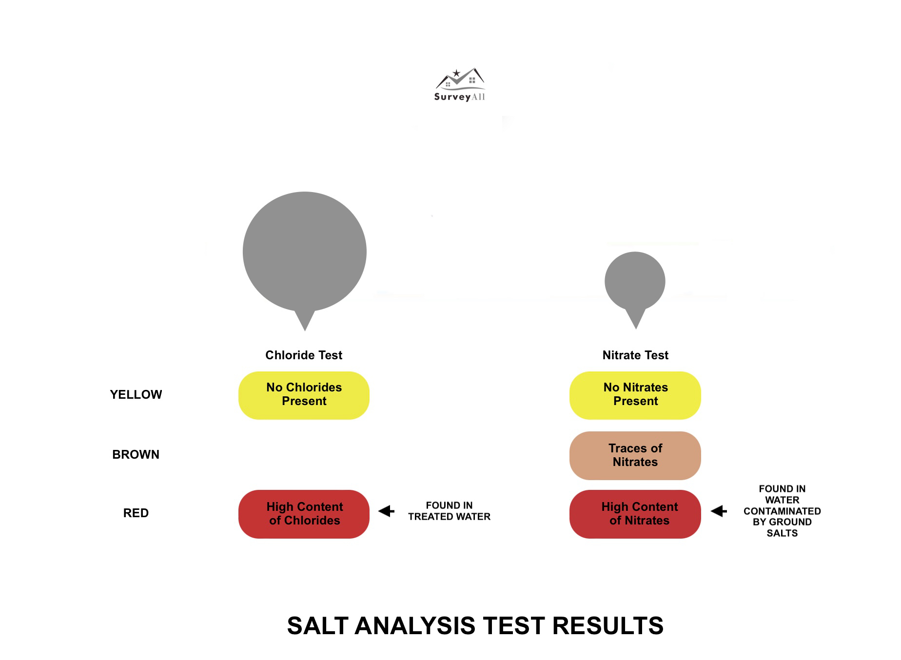 Salts analysis test sheet